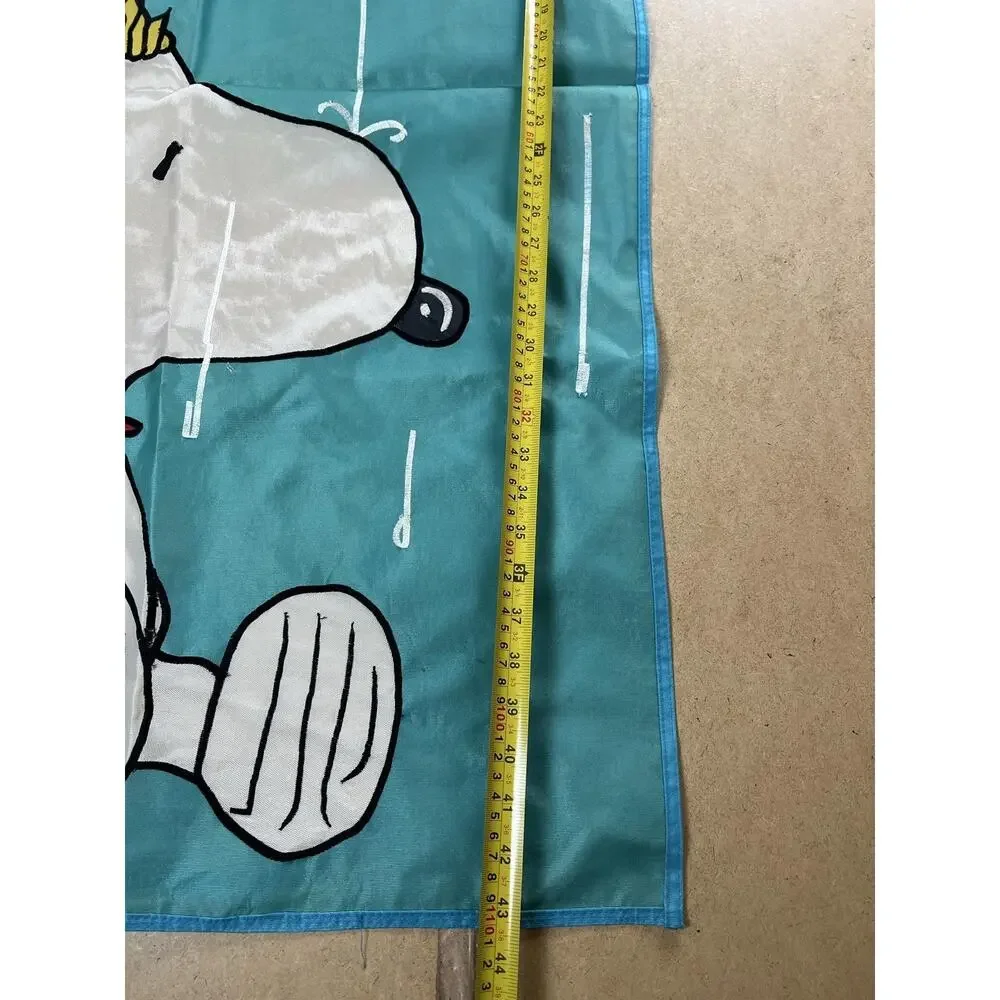 Peanuts Flag Blue 10x15 In 100% Polyester Snoopy Woodstock Rain Umbrella